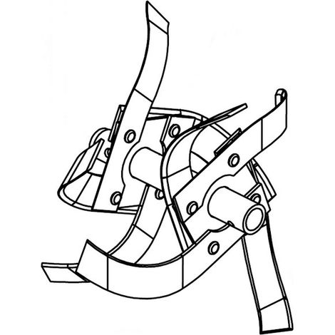 Fraise départ double gauche motobineuse Pubert / Husqvarna - 0320010020