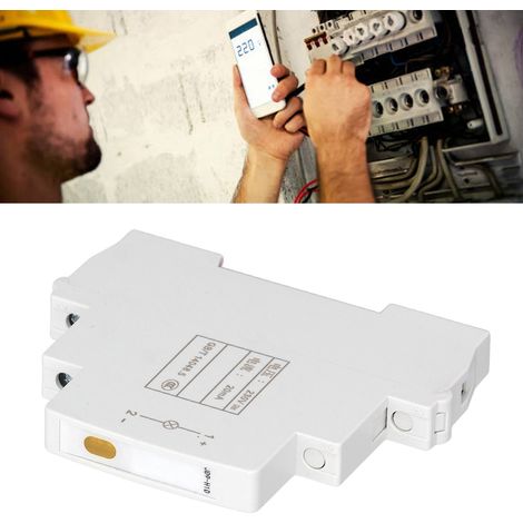 Voyant lumineux LED sur rail JD9-H1D AC/DC 230V pour montage sur rail DIN, destiné aux circuits de télécommunications, électriques et autres voyant jaune. (1/5)
