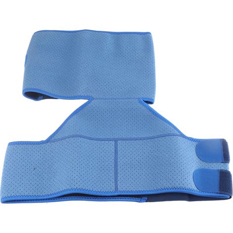 Protection lombaire et jambière améliorée avec double bande élastique antidérapante et respirante à pression double en caoutchouc. (1/5)