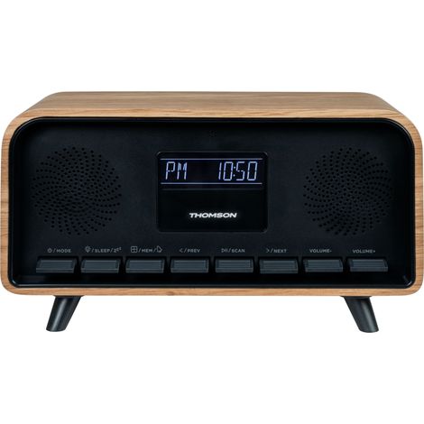Radio Wecker - THOMSON - Bluetooth - DAB - Vintage Cosy Reihe