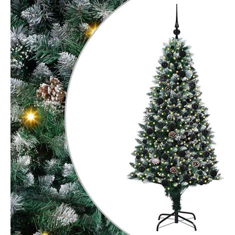 Sapin de Noël artificiel Vert 180 cm PVC, Acier et Plastique vidaXL (1/5)