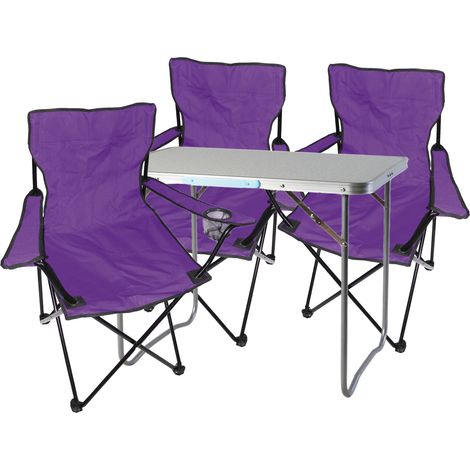 4-teiliges Campingmöbel Set rot-MMC330870+3xMPO2467 (1/5)