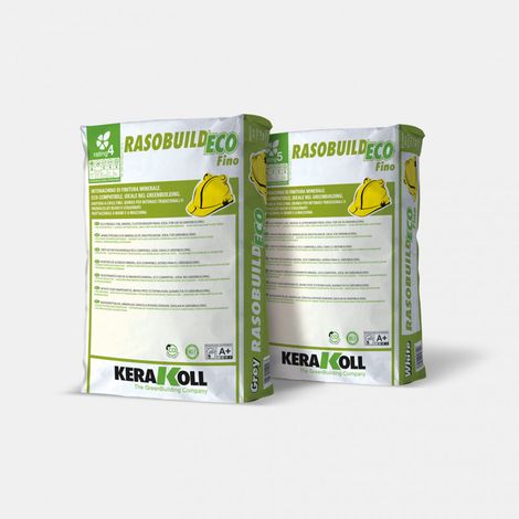 Rasobuild eco fino bianco rasante cementizio sacco 25 kg (1/4)