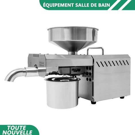 WAOBDLA 610W machine de presse à huile écran numérique de contrôle de température extracteur d'huile acier inoxydable (1/5)