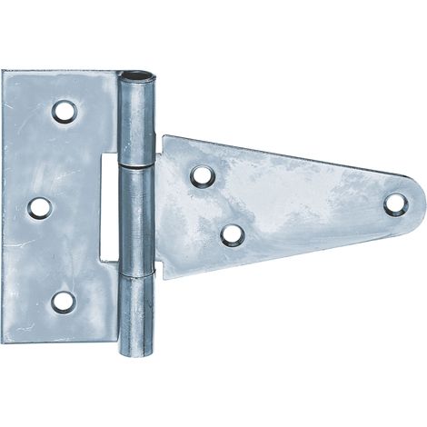 Charnière anglaise zinguée – avec goupille détachée – pour volets et coffres – Bande 102 mm – Largeur charnière 40 mm – Marque Alberts (1/2)