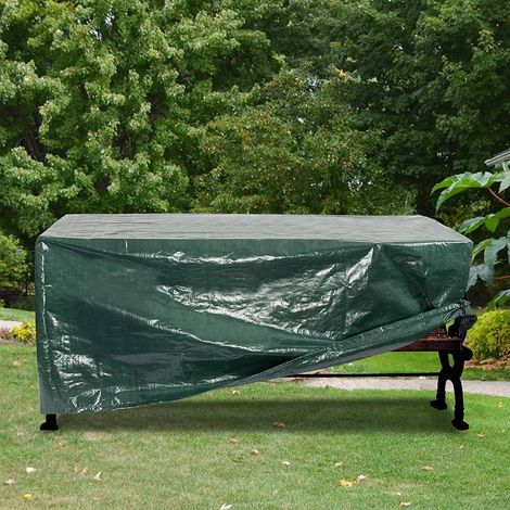 WOLTU Garten Schutzhülle Gewebeplane abdeckplane gartenmöbel für gartentisch Abdeckhaube PE 180x120x70cm Grün (1/3)