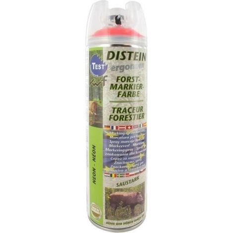 Traceur Forestier - Fluorescent Rouge - Aérosol 500 ml - Marquage Coupe Bois - Résistant Intempéries - 1 Pièce (1/2)