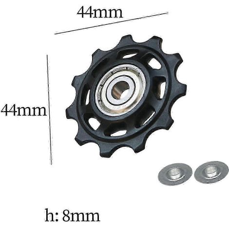 Polea de cambio trasero para bicicletas, repuesto, guía de transmisión estable, rueda 11T-Goodas, como se describe, negra SZRH AF