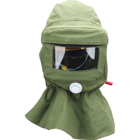 Transparente Glas-Sandstrahlhaube, schalartiger Schutz für Sandstrahler, für Spritzlackierung (1/5)