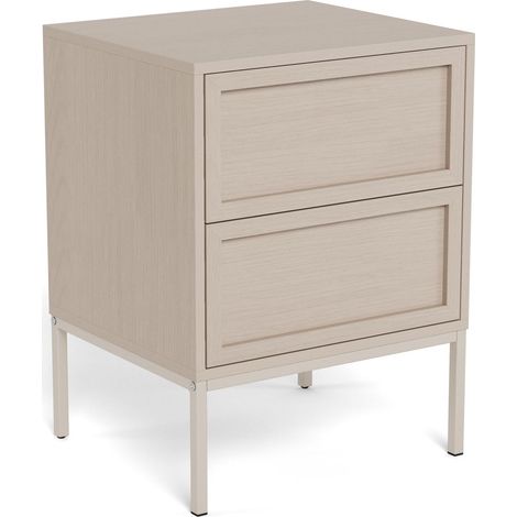 Mesilla de noche Norsica 1050, Gris, Número de cajones: 0, Número de puertas: 0, 61x46x40cm, MDF, Aglomerado laminado