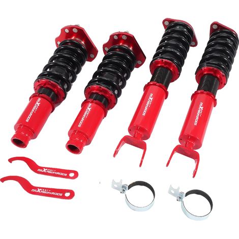 Amortiguadores de acero de alta resistencia, 24 pulgadas, compatibles con el deportivo compacto Mk4 (1992-1996), rendimiento optimizado, instalación directa. (1/5)