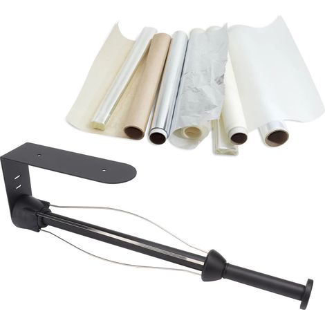 Papierhandtuchhalter ohne Bohren, Wandhalterung für Geschirrtücher, Papierhandtuchhalter, Frischhaltefolienhalter (1/5)