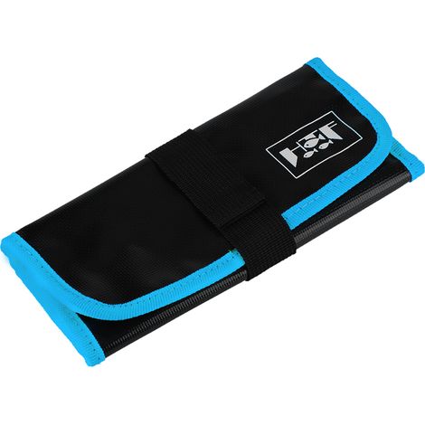 Leurre souple en PVC avec poche de rangement bleue pour matériel de pêche