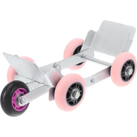 Chariot de Voiture Portable en Acier Roulettes en Caoutchouc pour Déplacement et Rotation Facile des Véhicules, Outil de Transport et Remorquage Pratique Style Plusieurs styles (1/5)