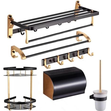 towel rack Space Aluminum Storage Shelf
