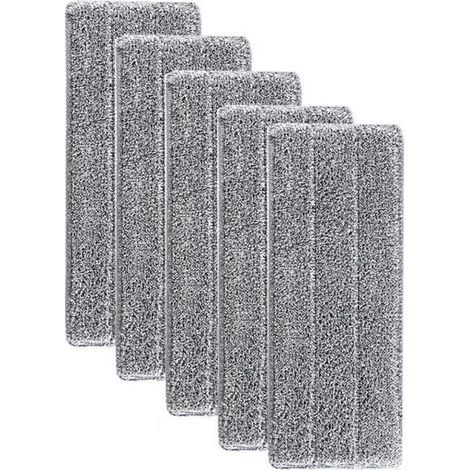 Serpillères en Microfibre pour Balai Lave-Sol Housse de Nettoyage de Rechange Tête de Ménage de Vadrouille pour Balai Plat 33x12mm (1/4)