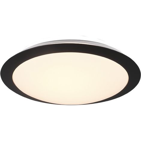 WEBMARKETPOINT PLAFONNIER ROND POUR SALLE DE BAIN UMBERTO LED 12 W IP44 NOIR TRIO LIGHTING 680310132 (1/3)