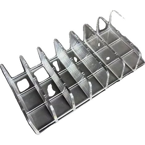 Bandeja de almacenamiento, diseño multicompartimento, construcción de plástico resistente, 2 piezas M (1/2)