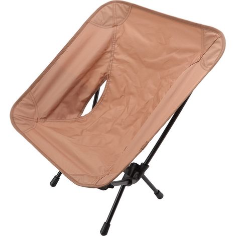 Chaise lune pliante portable d'extérieur, légère et idéale pour le camping, la plage, la pêche et les loisirs. Couleur sable. (1/5)