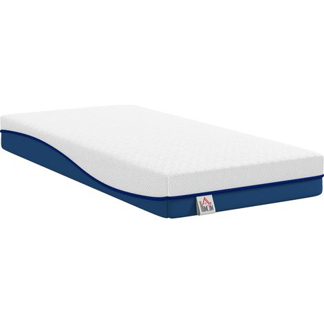 Matelas 90x190cm, matelas 1 personnes, mousse à mémoire de forme au thé vert, housse amovible lavable, fermeté moyenne (1/4)