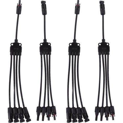 2 Sätze Photovoltaik-Solarkabel, Y-Verzweigung, Parallelkabel, PV-Adapter, Stecker/Buchse IP67 1000VDC LTY4 (1/5)