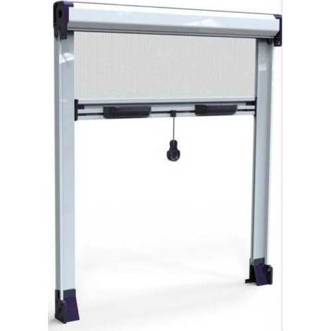 Kit mosquitera HEYAC enrollable vertical 100x150 blanca