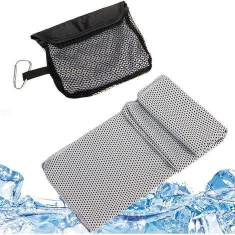 Serviettes Froides, Serviette de randonnée pour l'extérieur Accessoires de en Plein air, de Toilette Absorbant à séchage Rapide 30X100cm (1/5)