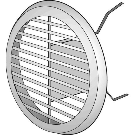 Helios Lüftungsgitter Metall LGR 150al, aluminium