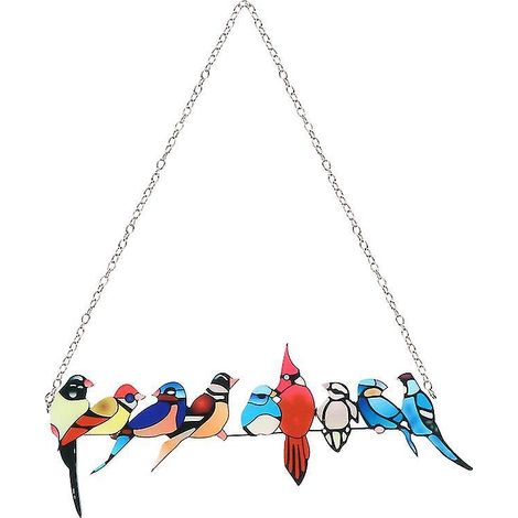 1 Stück bemalte Vogelornamente (1/3)