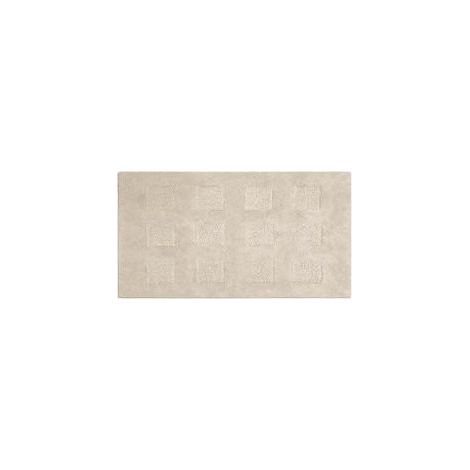 CAPRI Tappeto Bagno Quarzo Bianco Beige 110x60 cm