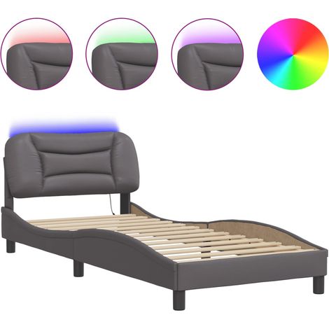 Maison Exclusive - Giroletto con LED senza Materasso Hvar Grigio 80x200 cm