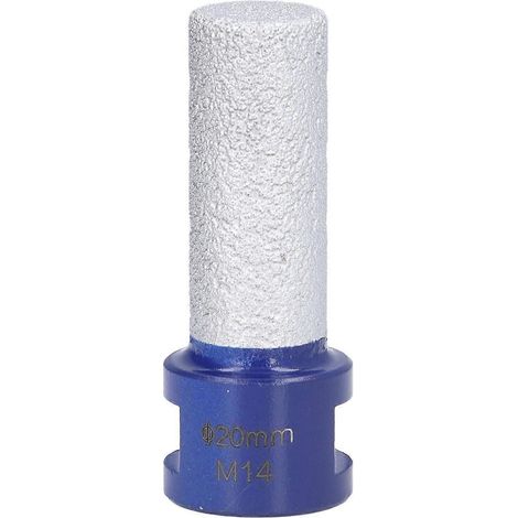 Diamant-Fingerfräser zum Vakuumlöten, Schweißen und Fräsen mit M14-Gewinde für Porzellan und Hartkeramik, 20 mm