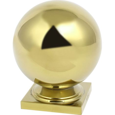 80mm x 80mm Boule d'ornement or Acier inoxydable Dia 120mm (1/4)