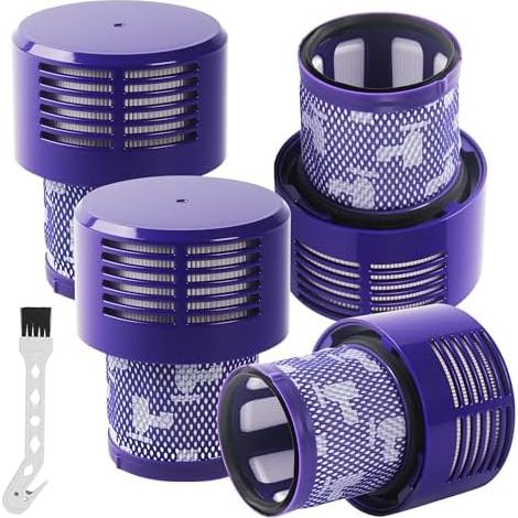 4 Pack Filtre pour Dyson V10,Filtre de Remplacement lavable pour Aspirateur Dyson V10 Absolute Cyclone Serie, Dyson V10 SV12, V10 Absolute, V10 Animal, V10 Total Clean (1/5)