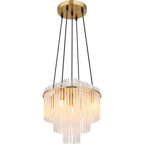 Globo - lámpara colgante - GORLEY - dorado - vidrio - Ø 40cm - (1/5)