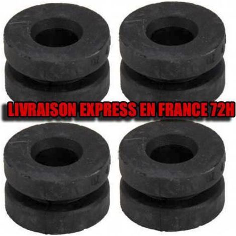 Plot Élastique Filtre à Air - Diamètre Int 10 mm - Diamètre Ext 24 mm - Hauteur 14 4 mm - Pour Boîtier Filtre Citroën Peugeot Fiat - Lot de 4