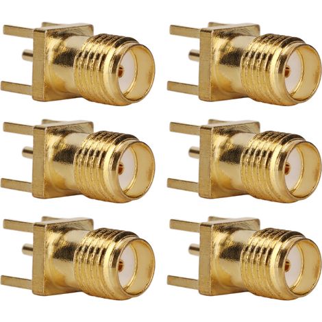 100-teiliges Set mit HF-Koaxialkabeladaptern (weiblich) für Leiterplattenmodule (1/5)