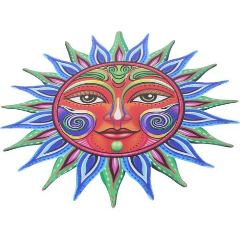 Büro Wandbehang Dekoration Sonne aus Eisen Robuste et Einfache Montage Kreative Zarte (1/5)