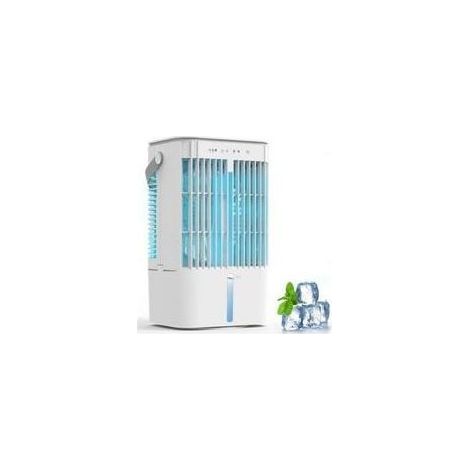 Climatiseur portable 1200 ml, refroidisseur d'air par évaporation, ventilateur oscillant 120°, 3 vitesses et minuterie 2/4h pour la maison, le bureau, la chambre (1/5)