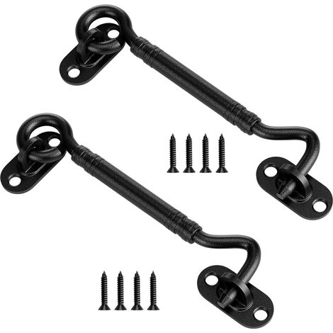 Set di 2 ganci antitempesta in acciaio inox, 15 cm (1/5)