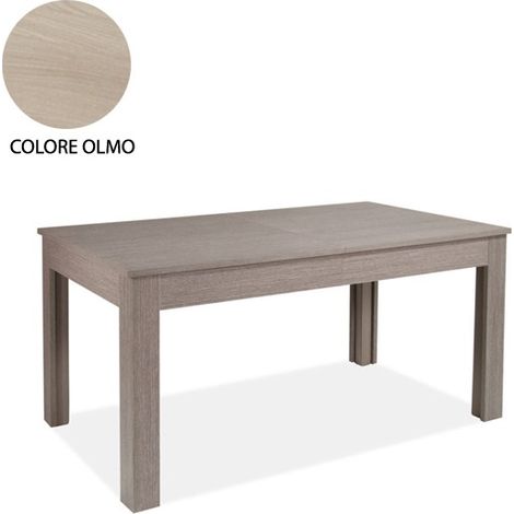 Ausziehbarer Tisch in Ulmenfarbe Melaminholz 160 - 320x90 cm (1/4)