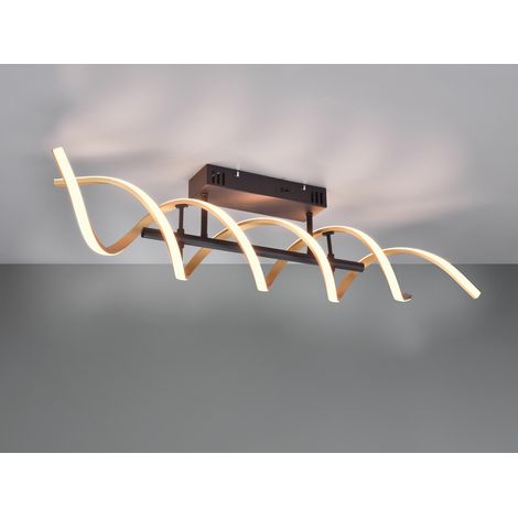LED Deckenleuchte SEQUENCE dimmbar Lichtfarbe einstellbar Messing, Breite 90cm (1/5)