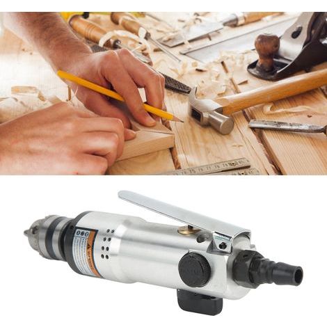 3/8 inch straight air drill made of zinc alloy, wear-resistant and corrosion-resistant for industrial use (1/5)