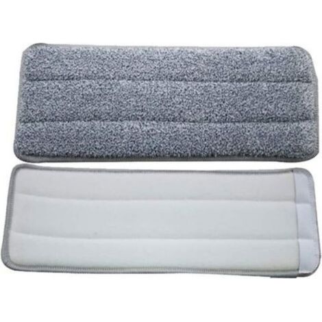 Recharges Mop Microfibre - 33 x 12 cm - Pour Balai Vadrouille À Crochets - 5 Pièces (1/5)