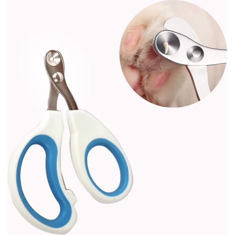 Coupe-ongles et tondeuse à griffes pour chat d'intérieur et petits animaux -Trou de sécurité, coupe avec précision, facile à utiliser, simple, rapide et idéal pour novices (1/5)
