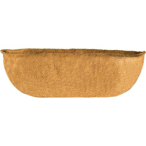 Doublure en fibre de coco pour paniers suspendus, jardinières, pots de fleurs muraux, naturelle (1/5)