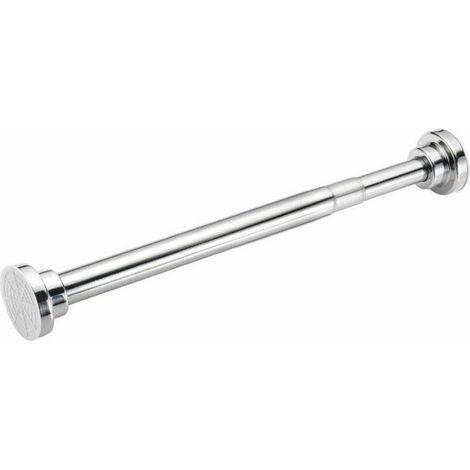 Barre de douche télescopique réglable sans perçage, en acier inoxydable, hauteur ajustable de 55 à 85 cm, installation facile, design moderne et robuste pour salle de bain (1/5)