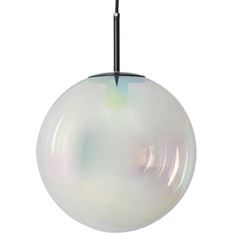 Light & Living - hängeleuchte - Medina - opal weiß - glas - Ø