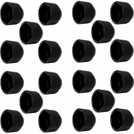 Cache Écrou M12 - Capuchon Protection Plastique Hexagonal 19 mm - Pour Vis et Écrous Industriels - Lot de 20