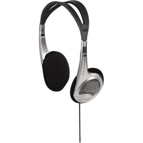 Casque stéréo - HAMA - HK-229 - Sur-oreille - Jack 3,5mm - Argenté (1/3)